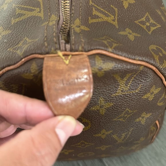 💯Authentic Louis Vuitton Speedy 35 Monogram Coated Canvas Leather Satchel - Picture 9 of 14
